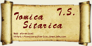Tomica Sitarica vizit kartica